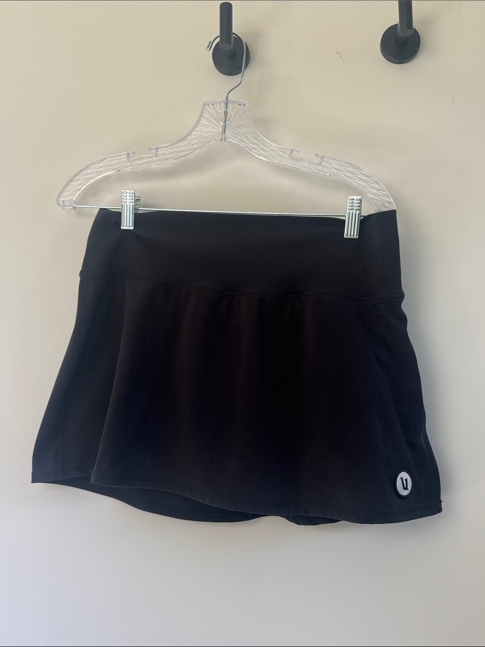 Vuori Black Circle Skirt with Logo
